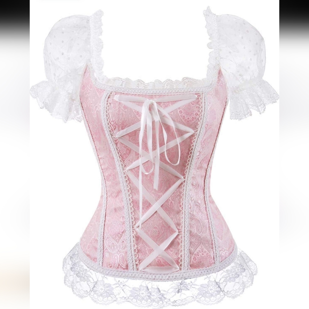 Off The Shoulder Corset Plus Size Burlesque Costumes Floral Bustiers Corsets